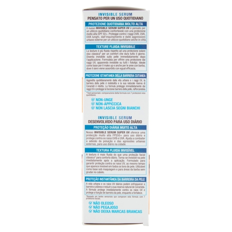 Garnier Ambre Solaire Super UV Siero Viso, SPF50+ 30 ml